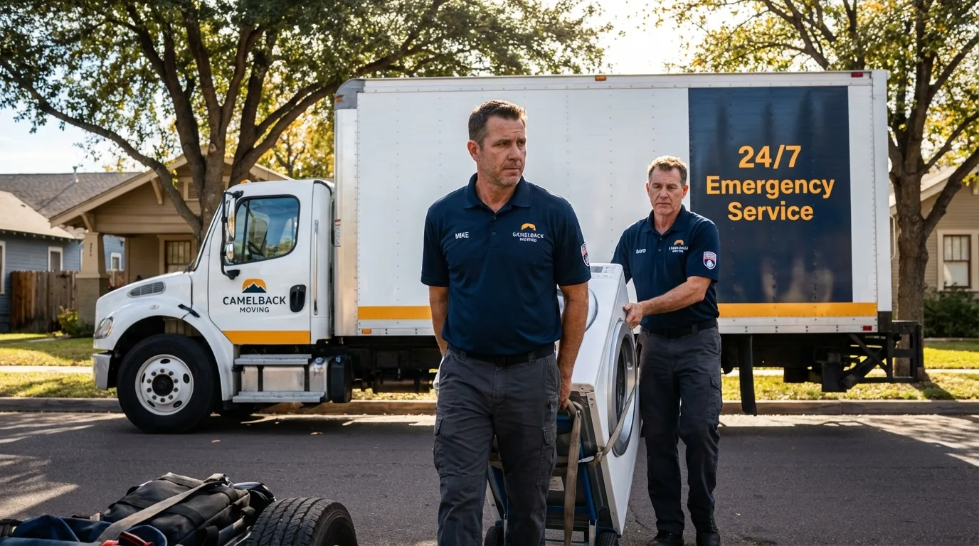 CamelBack Moving crew loading furniture in Haynesville, LA
